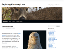 Tablet Screenshot of blog.kootenay-lake.ca